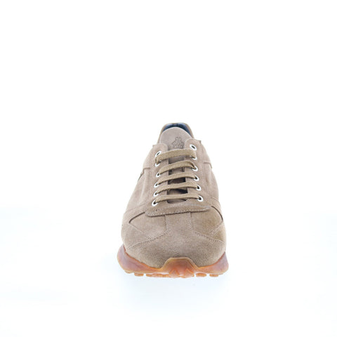 Di Bianco Carpi Mens Brown Suede Lace Up Lifestyle Sneakers Shoes