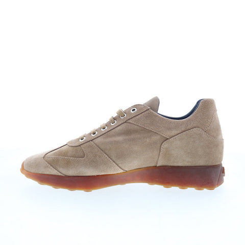 Di Bianco Carpi Mens Brown Suede Lace Up Lifestyle Sneakers Shoes