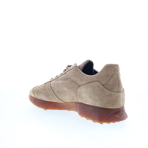 Di Bianco Carpi Mens Brown Suede Lace Up Lifestyle Sneakers Shoes