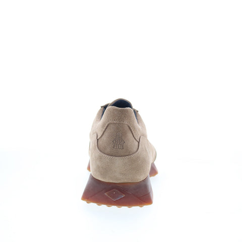 Di Bianco Carpi Mens Brown Suede Lace Up Lifestyle Sneakers Shoes