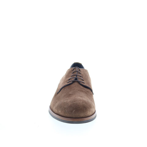 Di Bianco Casoria Mens Brown Suede Lace Up Oxfords & Lace Ups Casual Shoes