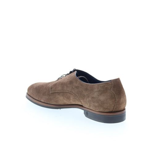 Di Bianco Casoria Mens Brown Suede Lace Up Oxfords & Lace Ups Casual Shoes