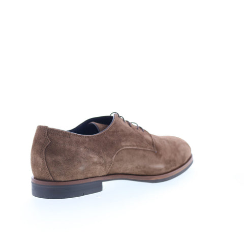 Di Bianco Casoria Mens Brown Suede Lace Up Oxfords & Lace Ups Casual Shoes