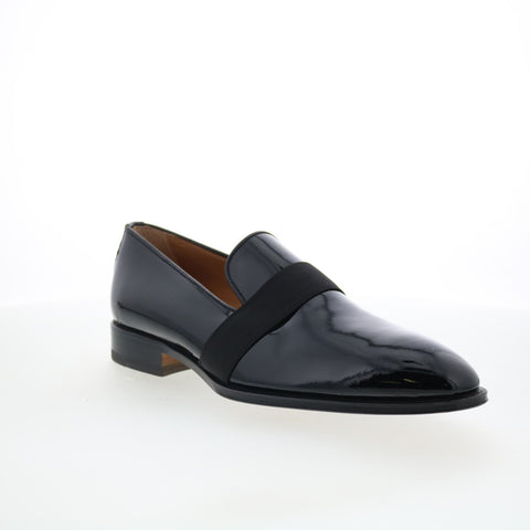 Di Bianco Catania Mens Black Leather Slip On Loafers & Slip Ons Casual Shoes