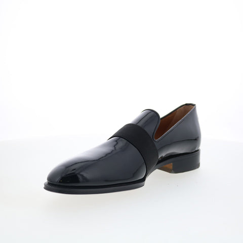 Di Bianco Catania Mens Black Leather Slip On Loafers & Slip Ons Casual Shoes