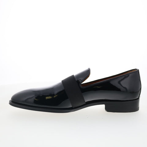 Di Bianco Catania Mens Black Leather Slip On Loafers & Slip Ons Casual Shoes