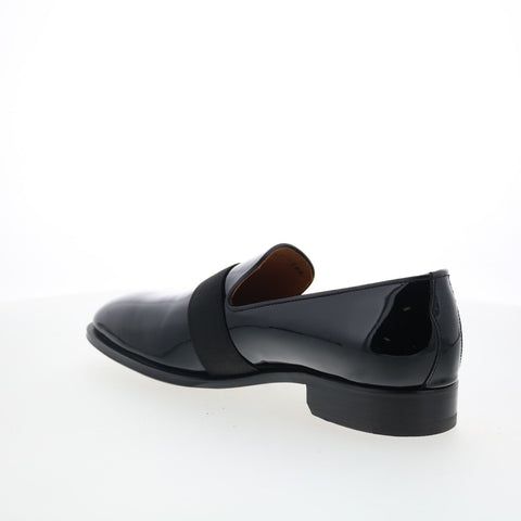 Di Bianco Catania Mens Black Leather Slip On Loafers & Slip Ons Casual Shoes