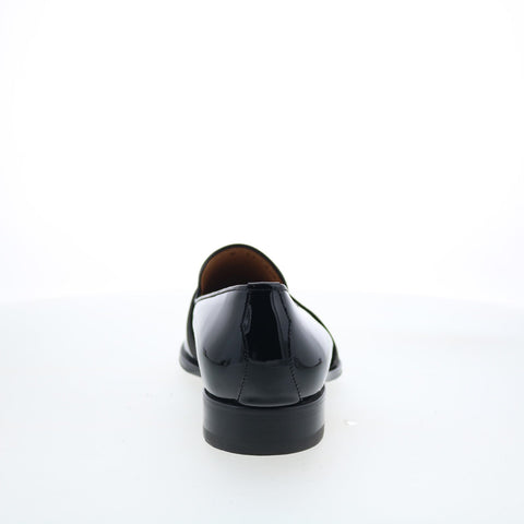 Di Bianco Catania Mens Black Leather Slip On Loafers & Slip Ons Casual Shoes