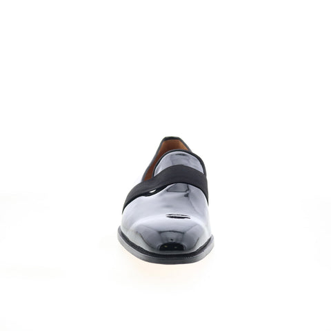 Di Bianco Catania Mens Black Leather Slip On Loafers & Slip Ons Casual Shoes