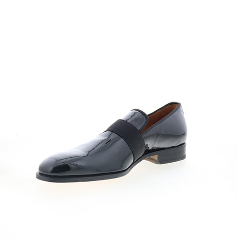 Di Bianco Catania Mens Black Leather Slip On Loafers & Slip Ons Casual Shoes