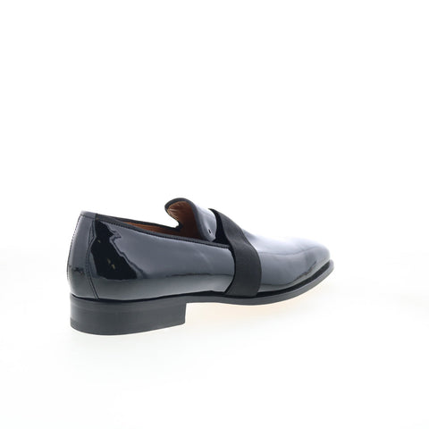 Di Bianco Catania Mens Black Leather Slip On Loafers & Slip Ons Casual Shoes