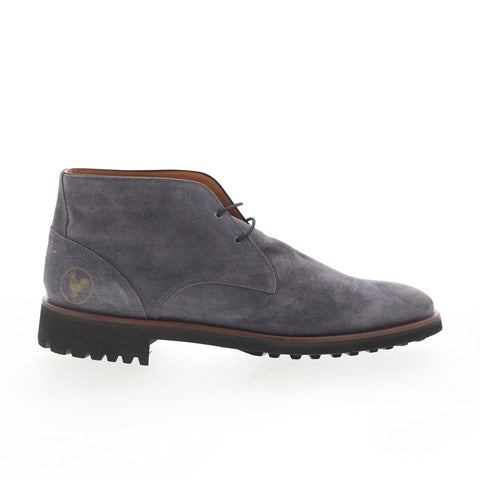 Di Bianco Chucca Mens Gray Suede Lace Up Chukkas Boots