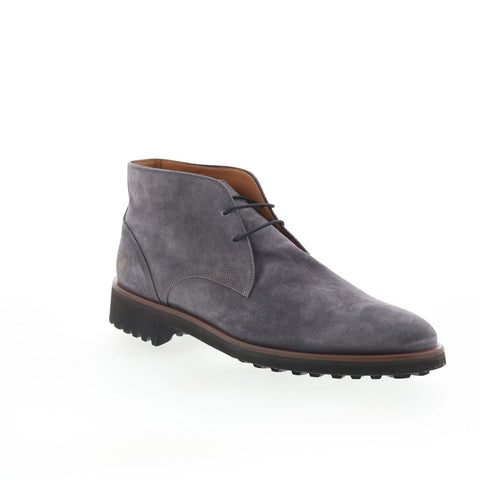 Di Bianco Chucca Mens Gray Suede Lace Up Chukkas Boots