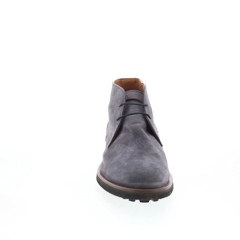 Di Bianco Chucca Mens Gray Suede Lace Up Chukkas Boots