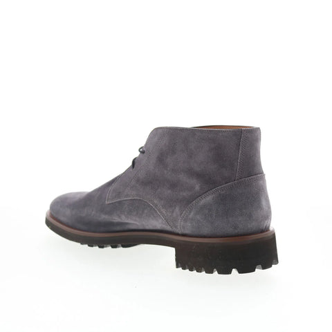 Di Bianco Chucca Mens Gray Suede Lace Up Chukkas Boots
