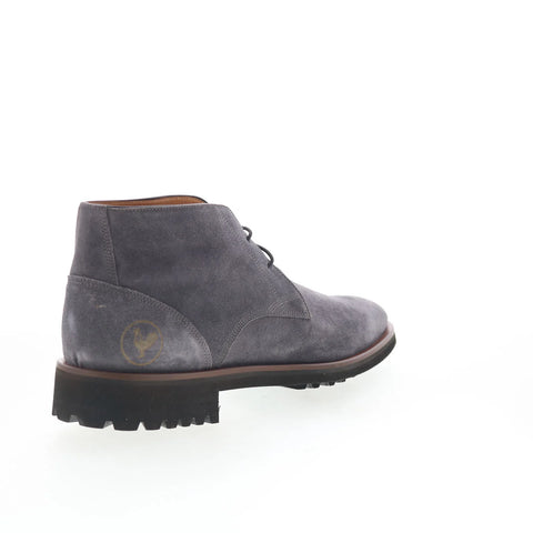 Di Bianco Chucca Mens Gray Suede Lace Up Chukkas Boots