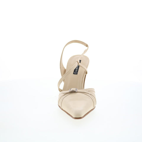 Claudia Ciuti Clay CLAUDIA CIUTI10 Womens Beige Leather Pumps Heels Shoes