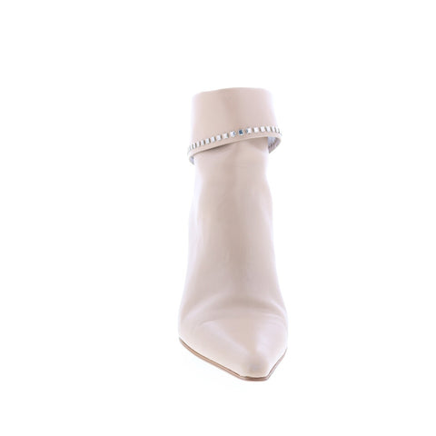 Claudia Ciuti Croce CLAUDIA CIUTI3 Womens Beige Leather Ankle & Booties Boots