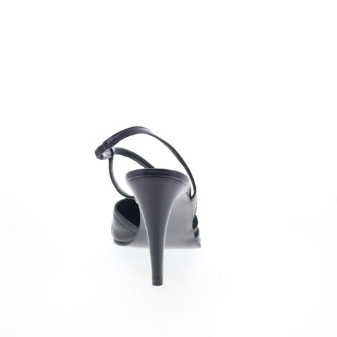 Claudia Ciuti Clay CLAUDIA CIUTI8 Womens Black Leather Pumps Heels Shoes