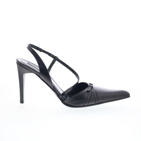 Claudia Ciuti Clay CLAUDIA CIUTI9 Womens Black Leather Pumps Heels Shoes