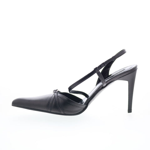 Claudia Ciuti Clay CLAUDIA CIUTI9 Womens Black Leather Pumps Heels Shoes