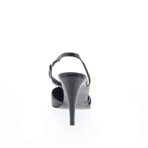 Claudia Ciuti Clay CLAUDIA CIUTI9 Womens Black Leather Pumps Heels Shoes