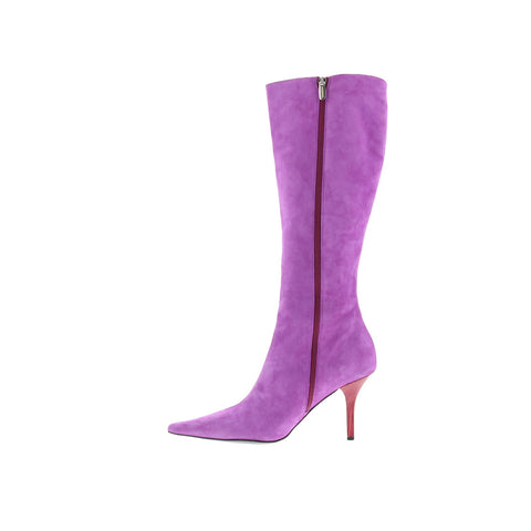 Claudia Ciuti Lucia CLAUDIA CIUTI4 Womens Purple Suede Knee High Boots