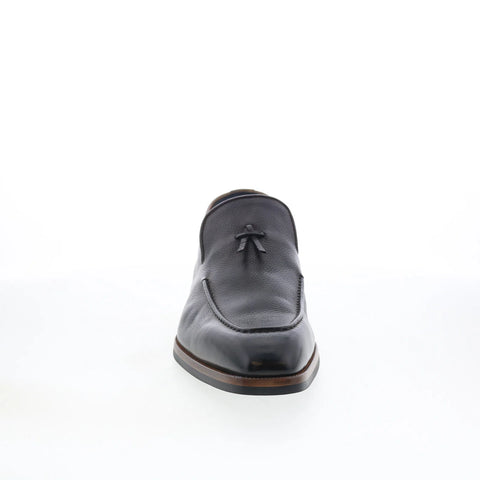 Di Bianco Cordusio Mens Black Leather Slip On Loafers & Slip Ons Casual Shoes
