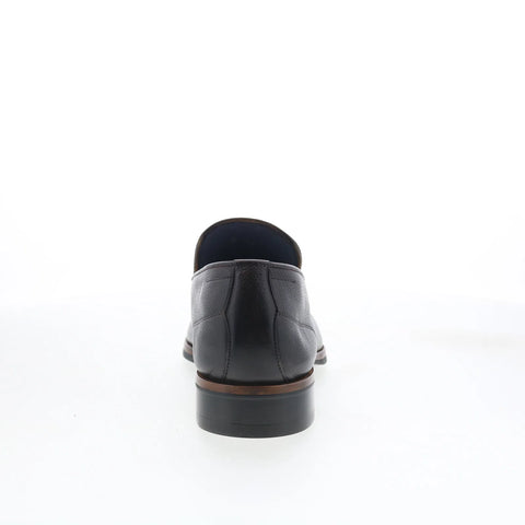 Di Bianco Cordusio Mens Black Leather Slip On Loafers & Slip Ons Casual Shoes