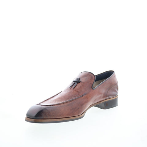 Di Bianco Cordussio Mens Brown Leather Loafers & Slip Ons Casual Shoes