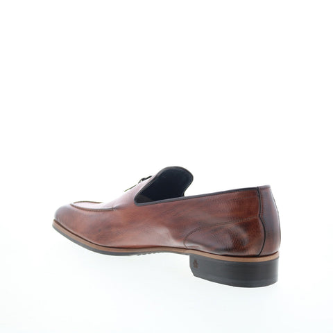 Di Bianco Cordussio Mens Brown Leather Loafers & Slip Ons Casual Shoes