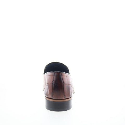 Di Bianco Cordussio Mens Brown Leather Loafers & Slip Ons Casual Shoes