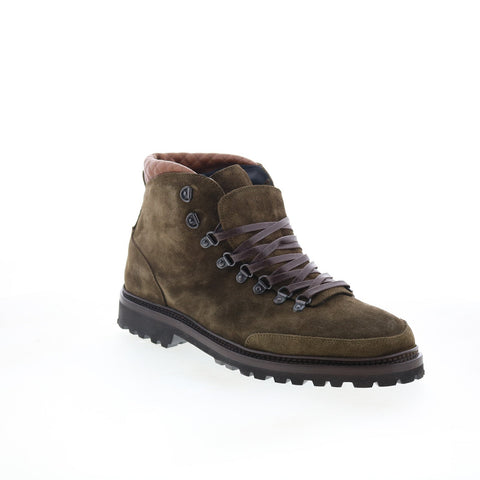 Di Bianco Cortina Mens Brown Suede Lace Up Casual Dress Boots
