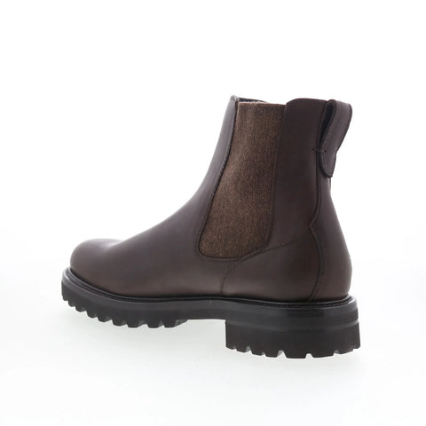 Di Bianco Courmayeur Mens Brown Leather Slip On Chelsea Boots