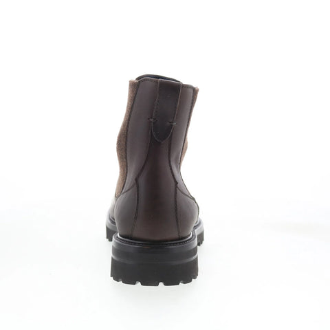 Di Bianco Courmayeur Mens Brown Leather Slip On Chelsea Boots