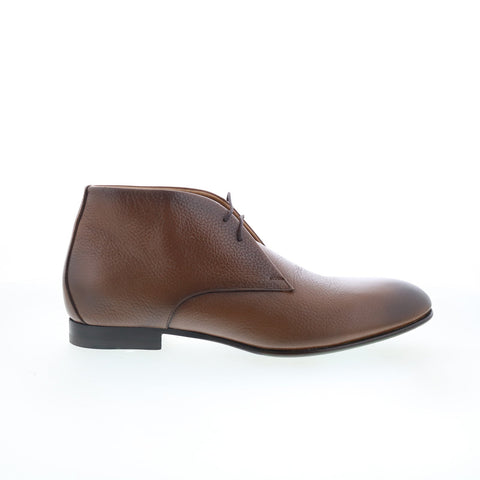 Pastori by Di Bianco Crixis Mens Brown Leather Lace Up Chukkas Boots