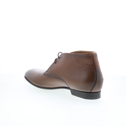 Pastori by Di Bianco Crixis Mens Brown Leather Lace Up Chukkas Boots