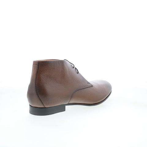 Pastori by Di Bianco Crixis Mens Brown Leather Lace Up Chukkas Boots