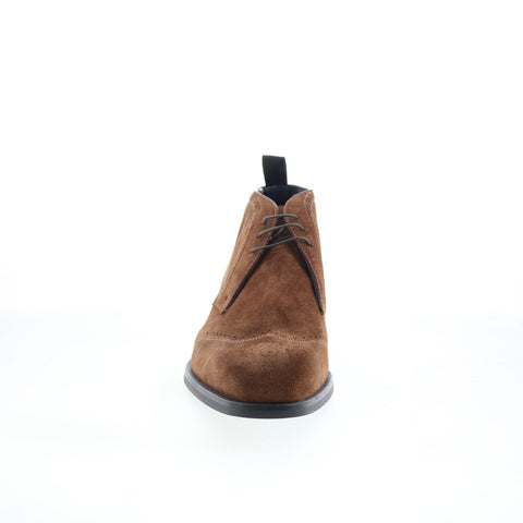 Di Bianco Cuneo Mens Brown Suede Lace Up Chukkas Boots