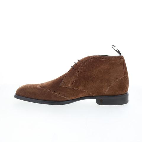 Di Bianco Cuneo Mens Brown Suede Lace Up Chukkas Boots