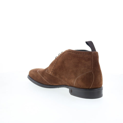 Di Bianco Cuneo Mens Brown Suede Lace Up Chukkas Boots