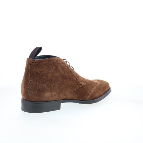 Di Bianco Cuneo Mens Brown Suede Lace Up Chukkas Boots