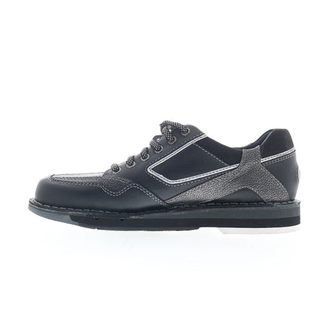 Dexter DB15005-3 Mens Black Leather Lace Up Athletic Bowling Shoes