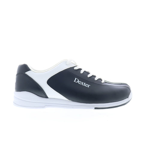 Dexter DB2014016-3 Womens Black Leather Lace Up Athletic Bowling Shoes