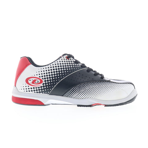 Dexter DB2014025 Mens White Leather Lace Up Athletic Bowling Shoes