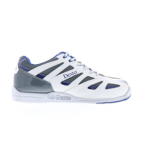 Dexter DB2014026 Mens White Synthetic Lace Up Athletic Bowling Shoes