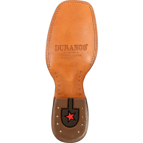 Durango Premium Exoctics DDB0318 Mens Brown Leather Slip On Western Boots
