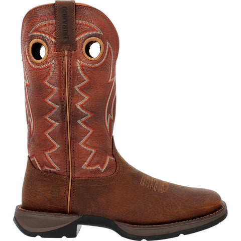 Durango Rebel DDB0327 Mens Brown Wide Leather Slip On Cowboy Western Boots