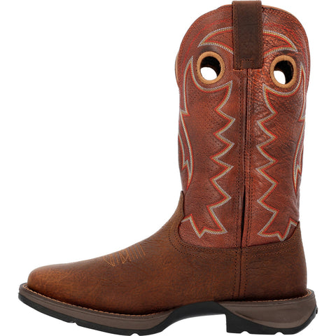 Durango Rebel DDB0327 Mens Brown Wide Leather Slip On Cowboy Western Boots