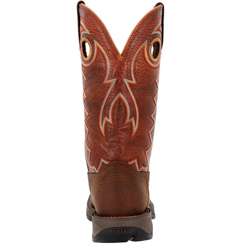 Durango Rebel DDB0327 Mens Brown Wide Leather Slip On Cowboy Western Boots